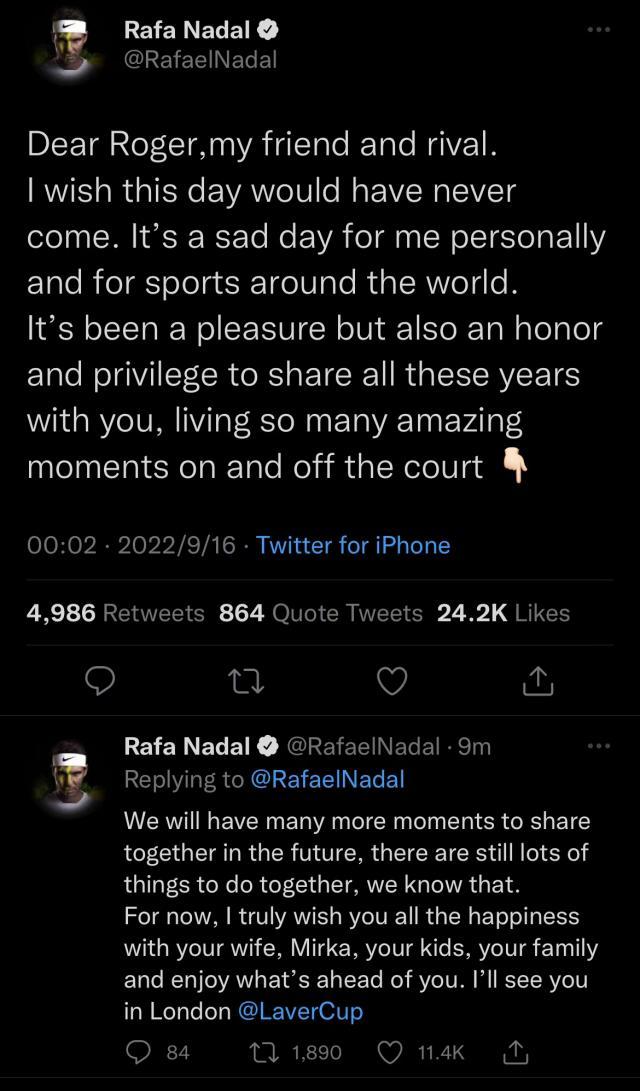 开云官网-网坛群星致敬费德勒 纳达尔：费纳的故事未完待续